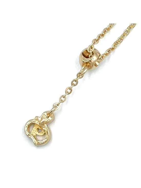 Dior CD Logo Rhinestone Necklace